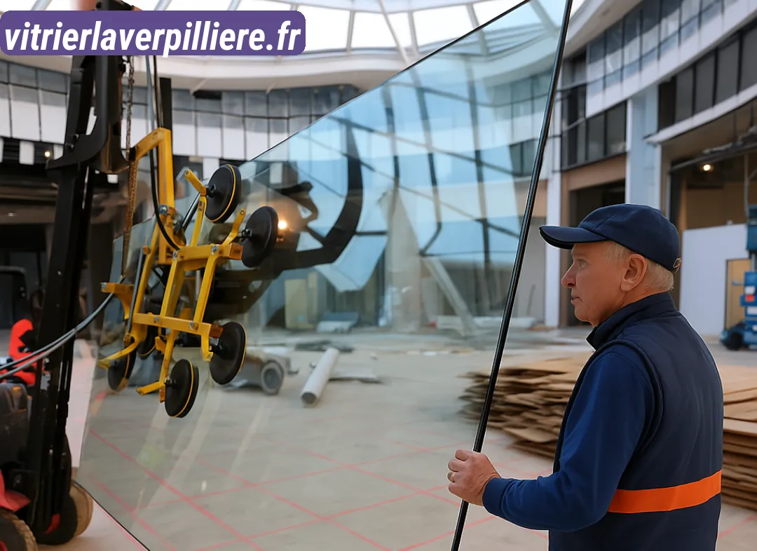Remplacement de vitrine magasin La Verpillière